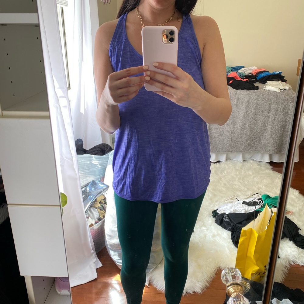 Purple Lululemon workout tank
